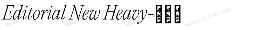 Editorial New Heavy字体转换